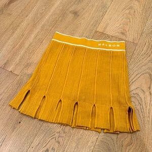 Malbon Golf Honor Skirt in Mustard Size S NWT